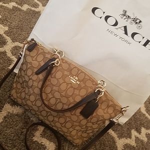 Brand New Canvas Coach Purse